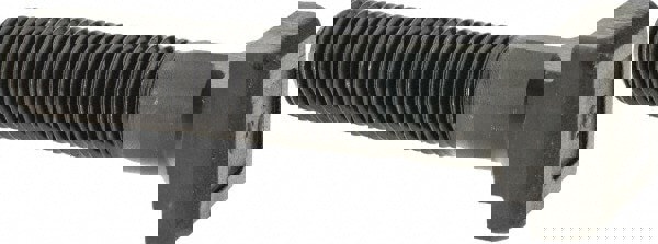 Steel T-Slot Bolt: M16 x 2, 55 mm Thread Length, 16 mm Slot Width, Black Finish